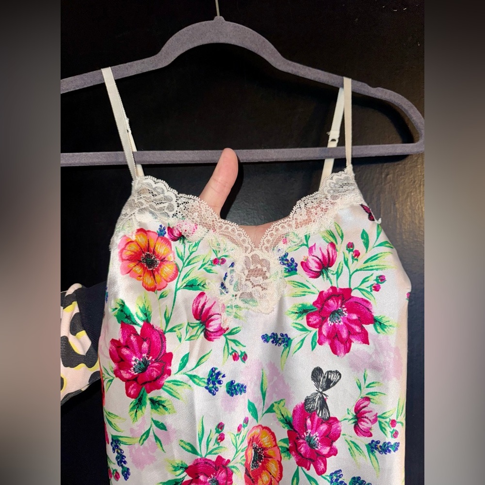 Victoria's Secret Floral Lace Slip Dress Vintage - Picture 3 of 4